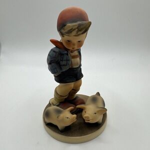 Goebel Hummel Figurine "Farm Boy" #66 5.5" Tall West Germany TMK5